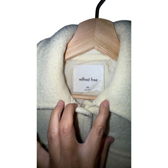 Wilfred Free The Ganna Merino Wool Shacket Size 2XS Butter Yellow - Picture 3 of 13